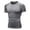 Gray, variant on Mens Compression Shirt Dry Fit Moisture Wicking Workout Short Sleeve Tops Gym Muscle Tee Bodybuilding Quick Dry T Shirts(Dark Gray,XL)
