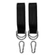 thumbnail image 1 of 1 juego de accesorio de columpio fuerte de accesorio de hamaca con correa para colgar , 2 x Negro Zulema Correas colgantes para columpios de árboles, 1 of 6