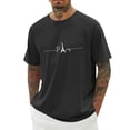 thumbnail image 3 of Mens Tall T Shirts Slim Fit Short/long Sleeve Big and Tall Business Casual T Shirt Fashion Printing Round Neck Summer Casual Outdoor Basic Activewear, 3 of 5