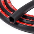 thumbnail image 6 of Rubber Seal Strip D Shape Hollow with Bulb Automotive Weather Stripping Self-adhesive EPDM Black 8FT, 6 of 6