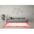 thumbnail image 3 of Ahgly Company Indoor Square Abstract Red Contemporary Area Rugs, 4' Square, 3 of 4
