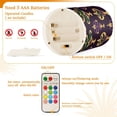 thumbnail image 5 of Yayeee Flameless Candles with Remote Flickering Battery Operated Multi Color Changing, Gold and Purple Floral Pattern, 5 of 7
