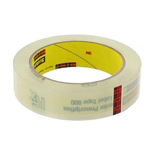 Scotch Rx Label Tape 800 Clear 1 in x 72 yd, 1 Ea