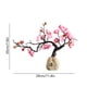 thumbnail image 3 of Adorno de resina para escritorio, artesanía china de Wintersweet, escultura decorativa en rojo, rosa y blanco | Elegante decoración para sala de estar, estudio, vitrina, dormitorio, etc., 3 of 6