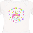 thumbnail image 4 of Inktastic My Pop Pop Loves Me with Cute Rainbow Unicorn Boys or Girls Long Sleeve Baby Bodysuit, 4 of 5