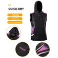 thumbnail image 4 of Noric Men's Sleeveless Hooded Athletic Tank Top Print Workout Shirt with Pocket, Casual Sport Muscle Tee for Gym Runing, 4 of 9