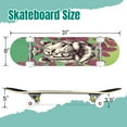 thumbnail image 2 of 31'' Complete Skateboard 7 Layer Canadian Maple Double Kick Deck Skateboards Green Tiger Tropical Leaves Colourful Skate Board for Beginner Adult Gifts, 2 of 5