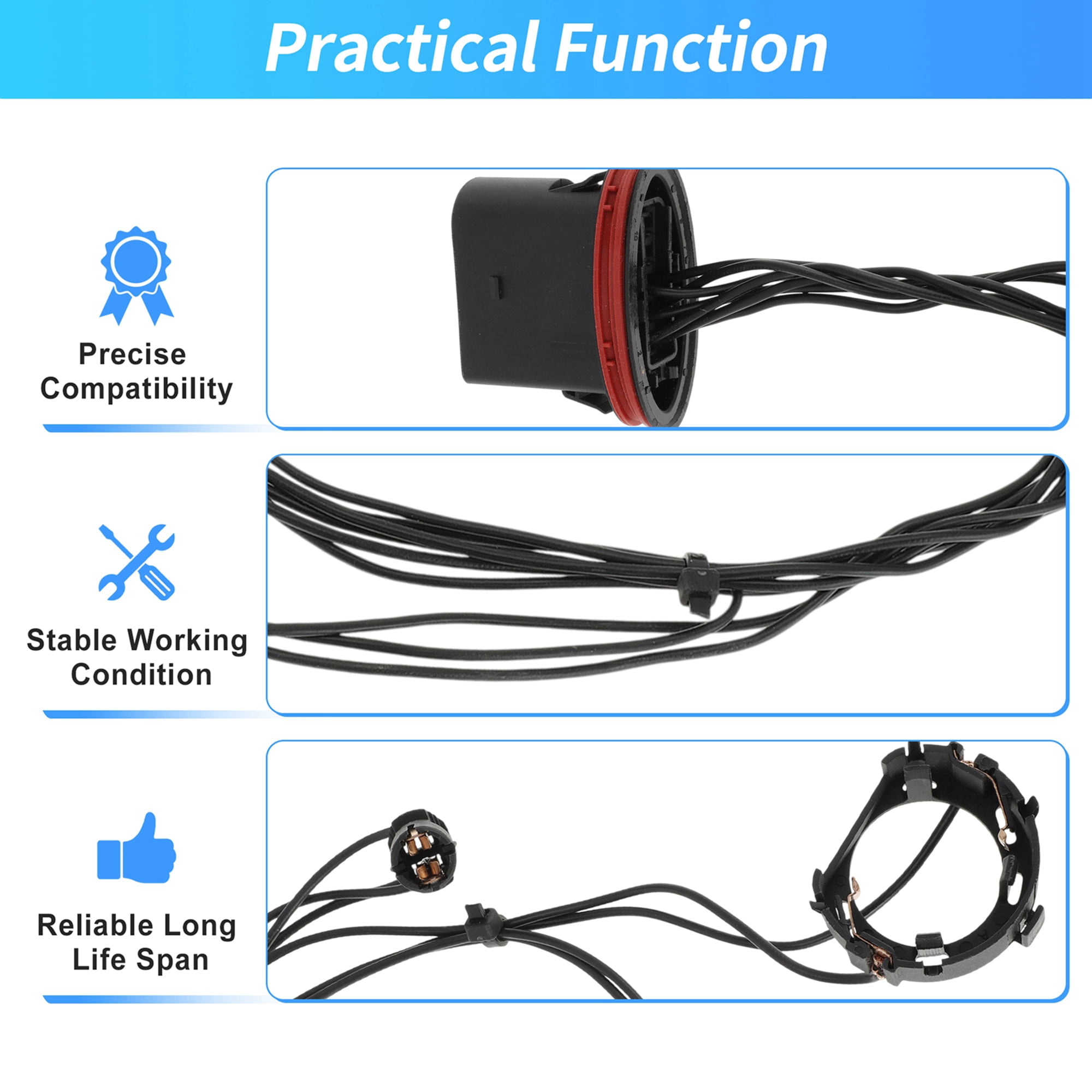 Unique Bargains Headlight Wiring 2048208761 for Mercedes W204 C300 2008-2011