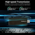 thumbnail image 2 of 64GB thinkplus TU202 Dual-Interface USB3.0/Type-C Flash Drive with High-Speed 450MB/s Read & 350MB/s Write, Zinc Alloy Shell, Push-Pull Design for Cross-Platform Use on Smartphones, Tablets, Laptops, 2 of 6