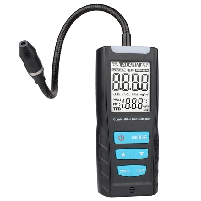 Ensayador Medidor de analizador de gas MESTEK Detector de sensor de gas combustible automotriz Monitor de calidad del aire Detectores de fugas de gas con alarma MESTEK Ensayador