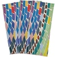 thumbnail image 6 of Colorful Mosaic Tea Towels Set of 6 Rainbow Kitchen Dish Cloth with Hanging Loop, 18"x28"Lint-Free Absorbent Towel for Kitchen Drying Wiping and Cleaning, 6 of 7
