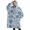 Blue Christmas Snowflake-1, variant on Oversized Wearable Blanket Hoodie,Black Christmas Folk Pattern Sherpa Blanket Hoodie with Super Pockets,Super Warm Fuzzy Pullover for Women & Men