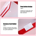 thumbnail image 4 of Homekingdee A4 Plastic Document Pouch with Reinforced Edges - Transparent Snap-Closure Waterproof and Dirtproof File Bag for Office Documents Organization, 4 of 6