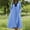 02-Blue dresses for women, variant on Women Dresses for Summer Long Elegant Cotton Linen Maxi Dresses Summer Colorblock Loose V Neck Long Sleeve Swing Casual Dress with Pockets Vestido Para Fiesta Gray L