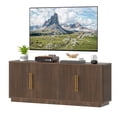 thumbnail image 6 of ModFusion 70" Fluted TV Console with 4 Storage Doors, Suitable for TVs Up to 80 Inch, Modern Media Cabinet for Living Room and Apartment, Walnut, 6 of 10
