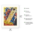 thumbnail image 2 of Don Ramiro - Spanish Magician - Death of Swords Illusion - Vintage Magic Poster c.1920s - Fine Art Matte Paper Print (Unframed) 18x24in, 2 of 4