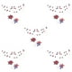 thumbnail image 2 of Cateissary Stair Garland Fasionable for Wedding Red Festive Streamers Delicate Trump Verand Romantic Birthday Under Stronger Atmosphere the Type2 NO2, 2 of 6