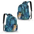 thumbnail image 2 of DISNIMO Leopard Print Spacious School Backpack for Elementary Middle School Students, Multi-compartment Bookbag with Side Mesh Pockets for Daily Use & Travel, 2 of 7