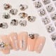 thumbnail image 4 of 16 piezas de cristales de espalda plana populares de 8 x 8 mm, diamantes de imitación de cristal de vidrio, 4 of 5