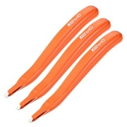 Uxcell Magnetic Staplers Puller Office Home Staple Remover Tools, Orange 3 Pack