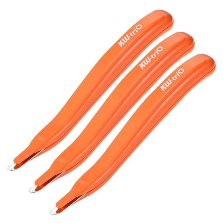 Uxcell Magnetic Staplers Puller Office Home Staple Remover Tools, Orange 3 Pack