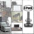thumbnail image 3 of Heavy Duty Adjustable Furniture Legs 4 Pack - 600lbs Capacity Black, 3 of 4
