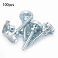 thumbnail image 1 of 100Pcs Adjustable Step Double Handle High Head Knurled Screw M3*18, 1 of 3