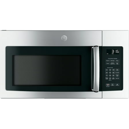 GE 1.6 cu ft Over-the-Range Microwave Oven, Stainless Steel, 1000W, Vent 300 CFM, Model JNM3163RJSS