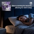 thumbnail image 4 of Purple Grey Wooden Wall Clock Silent Non Ticking, Abstract Art Oil Painting Modern Geometric Square Wall Clocks Battery Operated, Decor Clock for Home Office, Living Room, Kitchen, 10 Inch, 4 of 9