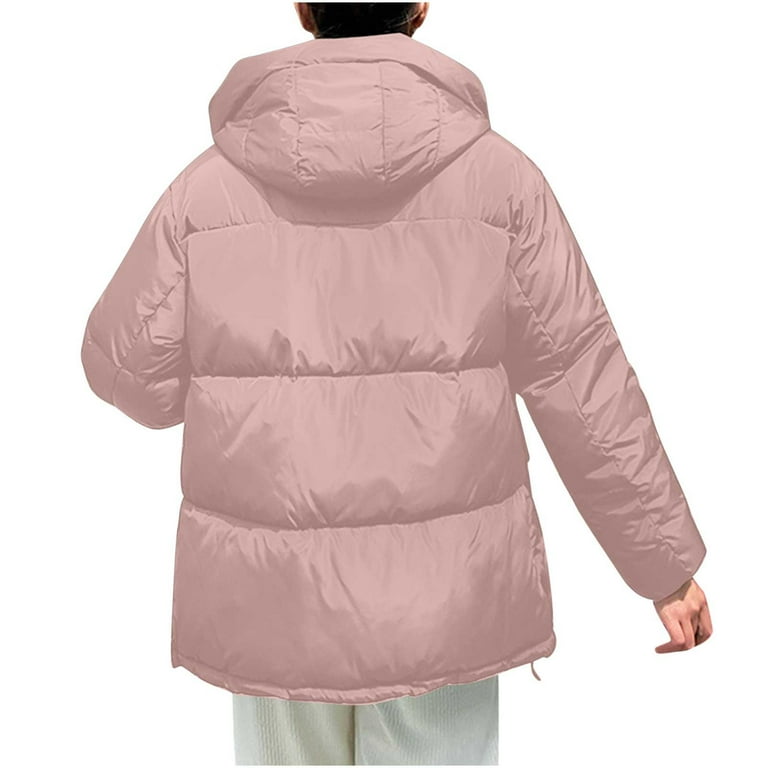 JINGWANGYHBD Fall Savings Womens Puffer Coats Padded Zip Up