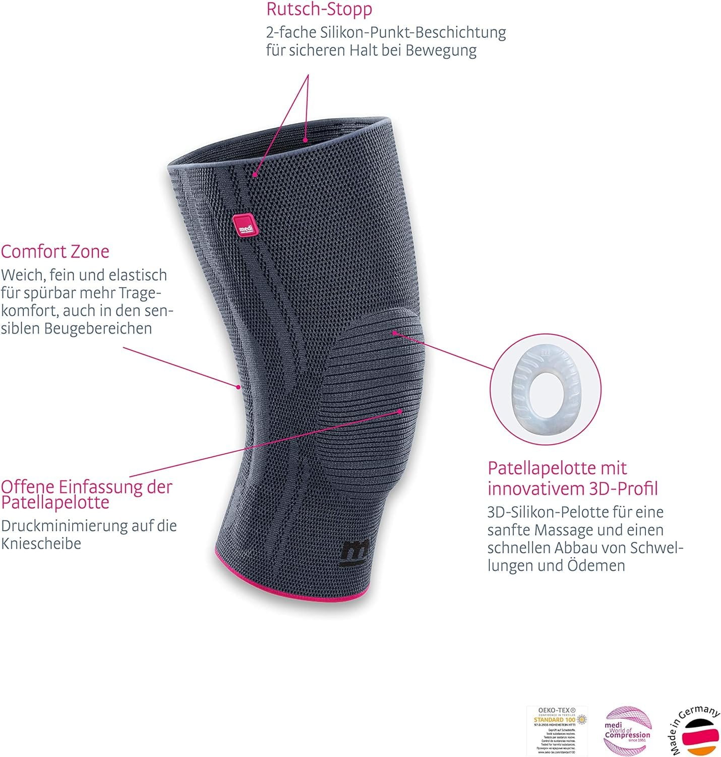Medi Genumedi Knit Knee Support for Men & Women