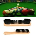 thumbnail image 4 of Billiards Pool Table and Rail Nylon Bristle Brush Set with Cleaning Cloth Wooden Cleaning Brush Kit Snooker Accessories, 4 of 16