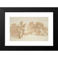 thumbnail image 2 of Giuseppe Bernardino Bison 18x13 Black Modern Framed Museum Art Print Titled - Two Seated Figures with Books (Mid-18th Century), 2 of 5