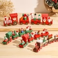 thumbnail image 2 of Tren de madera de Navidad Adornos navideños Decoraciones navideñas para el hogar 2024 Decoración del árbol de Navidad Regalos de Año Nuevo Noel Navidad, 2 of 5