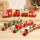 thumbnail image 2 of Wooden/Plastic Train Christmas Ornament Merry Christmas Decoration For Home 2024 Xmas Gifts Noel Natal Navidad New Year 2025, 2 of 5
