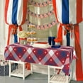 thumbnail image 4 of American 4th of July Tablecloth Rectangle 60 Inch x 84 Inch Independence Day Table Cloth Patriotic Star Memorial Day Tablecover Waterproof Table Cloth for Kitchen/Home Decoration, 4 of 7