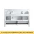thumbnail image 6 of 48" White Bathroom Vanity Abundant Storage Cabinet -4 Soft close doors and 2 drawers (excluding the ceramic basin), 6 of 9