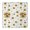 White Sunflower Letter, variant on White Green Leaf Sunflower Pattern Square Fitted Tablecloth with Elastic Edge,Square Table Cover,Washable Elastic Table Cover for Home Kitchen Party Decor 34"x34"
