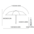thumbnail image 2 of Paraguas de negocios de 24 huesos Anti-UV plegable impermeable sombrilla paraguas Windrpoof, 2 of 4
