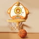 thumbnail image 5 of Juego de aro de baloncesto para niños, altura ajustable, pequeño soporte de pared para interior, kit de aro de baloncesto, portería de baloncesto de juguete con inflador de balón, color naranja, 5 of 12