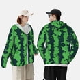 thumbnail image 4 of Lsque Green Stripes Of Watermelon UPF 50+ Lightweight Sun Protection Men's Women's Long Sleeve Shirt, Hoodie Performance -Small, 4 of 9