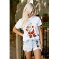 thumbnail image 4 of Cute Christmas Santa Claus Lights Women's Graphic T Shirt Tees Brisco Brands S, 4 of 5