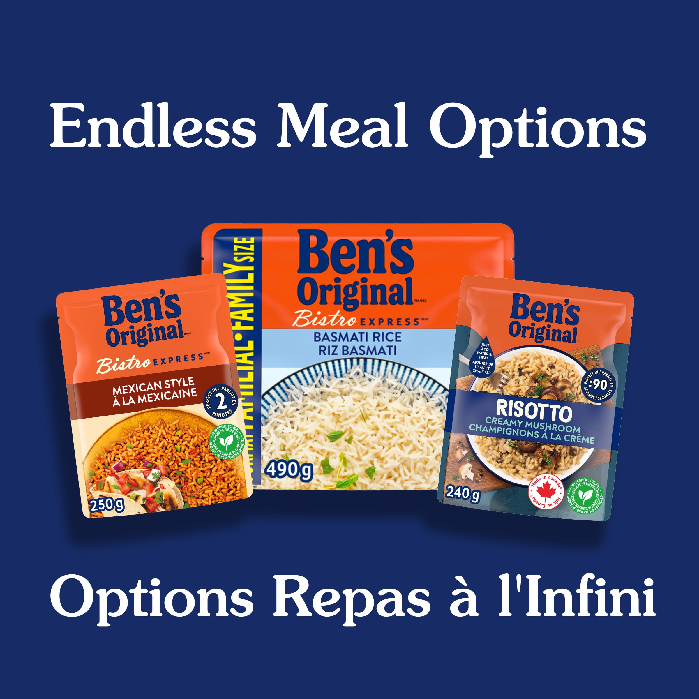 BEN'S ORIGINAL Risotto Roasted Garlic & Herb Flavour, 240g Pouch, Ben's Original Mushroom Risotto