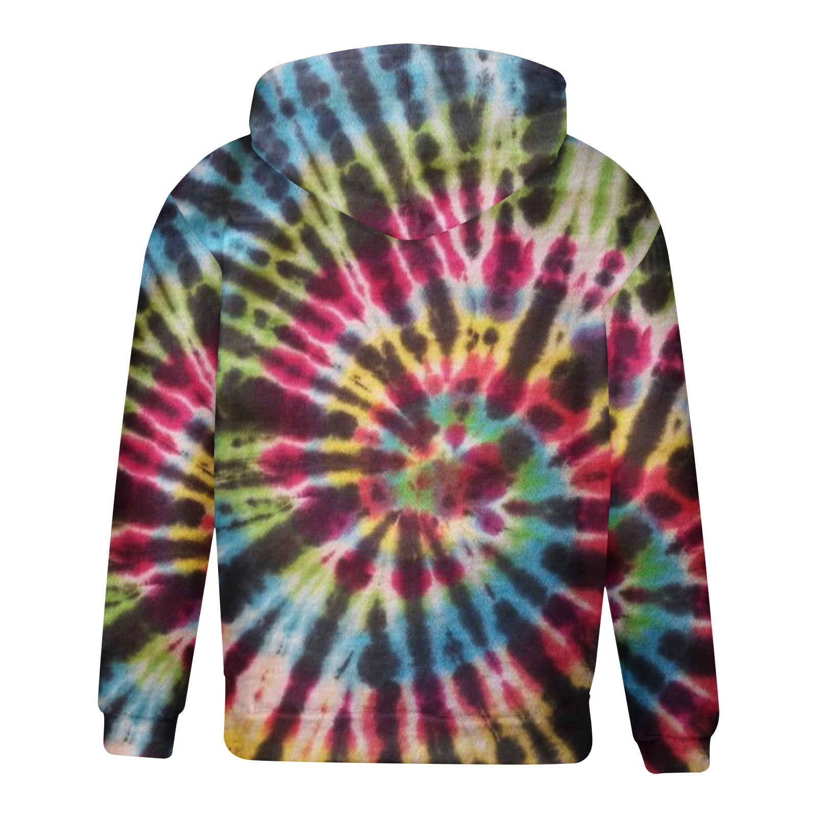 Tie-dye Hoodie Sweatshirt for Men Graphic Print Big Pocket