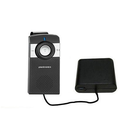 Hands Free Emergency Speakerphone - Portable Emergency AA Battery Charger Extender suitable for the Plantronics K100 In-Car Speakerphone - with Gomadic Brand TipExchange Technology