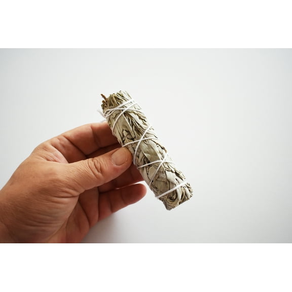 California White Sage Smudge Mini Travel Stick 4" Positive Energy Cleansing Home Purification Ceremony (1)