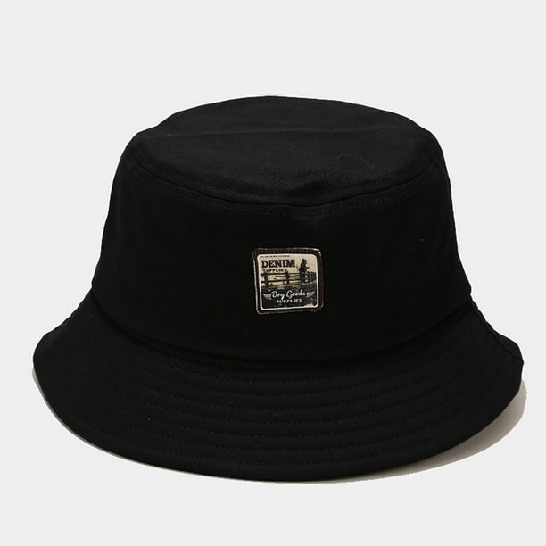nsendm Female Hat Adult Fishing Hat Modern Printing Fashion Bucket Basin Hat  Hat Sunshade Women's Hat Outdoor Fisherman's Baseball Beret(Black, One  Size) 
