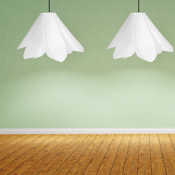 Oecoator Modern Woven Lily Flower Lampshade20.47*10.83in