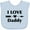 Blue, variant on Inktastic I Love Daddy Boys or Girls Baby Bib