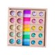 thumbnail image 1 of Juego de bloques de construcción de madera y acrílico con gemas. Juguete de construcción suave para aprender los colores. Juguete educativo para, 1 of 8
